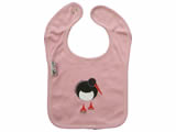 organic bib - oyster catcher - pink nectar
