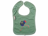 organic bib - pukeko - green bay