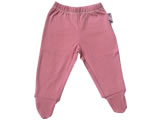 organic footed rompers - pink nectar