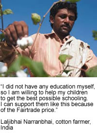 Laljibhai Narranbhai, cotton farmer, India