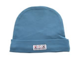 organic beanie - blue berry