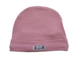 organic beanie - pink nectar