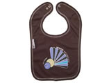 organic bib - fantail - chocolate