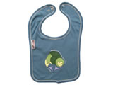 organic bib - kakapo - blue berry