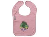 organic bib - kakapo - pink nectar