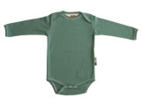 organic long sleeve body suit - green bay