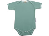 organic short sleeve body suit - green bay