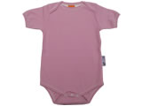 organic short sleeve body suit - pink nectar