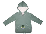 organic hoodie - kakapo - green bay