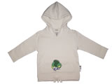 organic hoodie - kakapo - natural