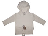 organic hoodie - morepork - natural