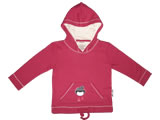 organic hoodie - oyster catcher - red bud