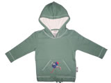 organic hoodie - pukeko - green bay