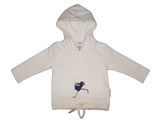 organic hoodie - pukeko - natural