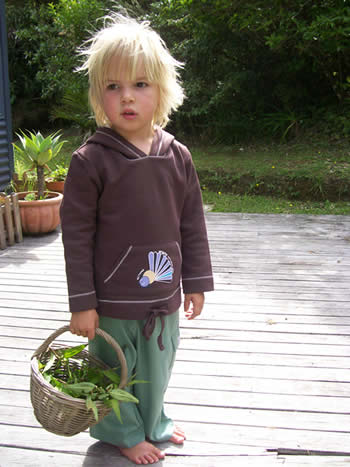 hoody - fantail : beautiful organic cotton clothing for children