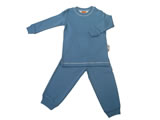 organic 2 piece pajamas - blue berry