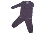 organic 2 piece pajamas - chocolate