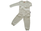 organic 2 piece pajamas - natural