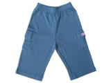 organic pocket pants - blue berry