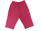 organic pocket pants - red bud