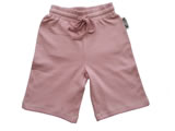 organic drawstring pocket shorts - pink nectar