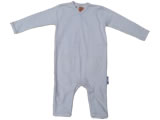 organic playsuit - natural - natural trim